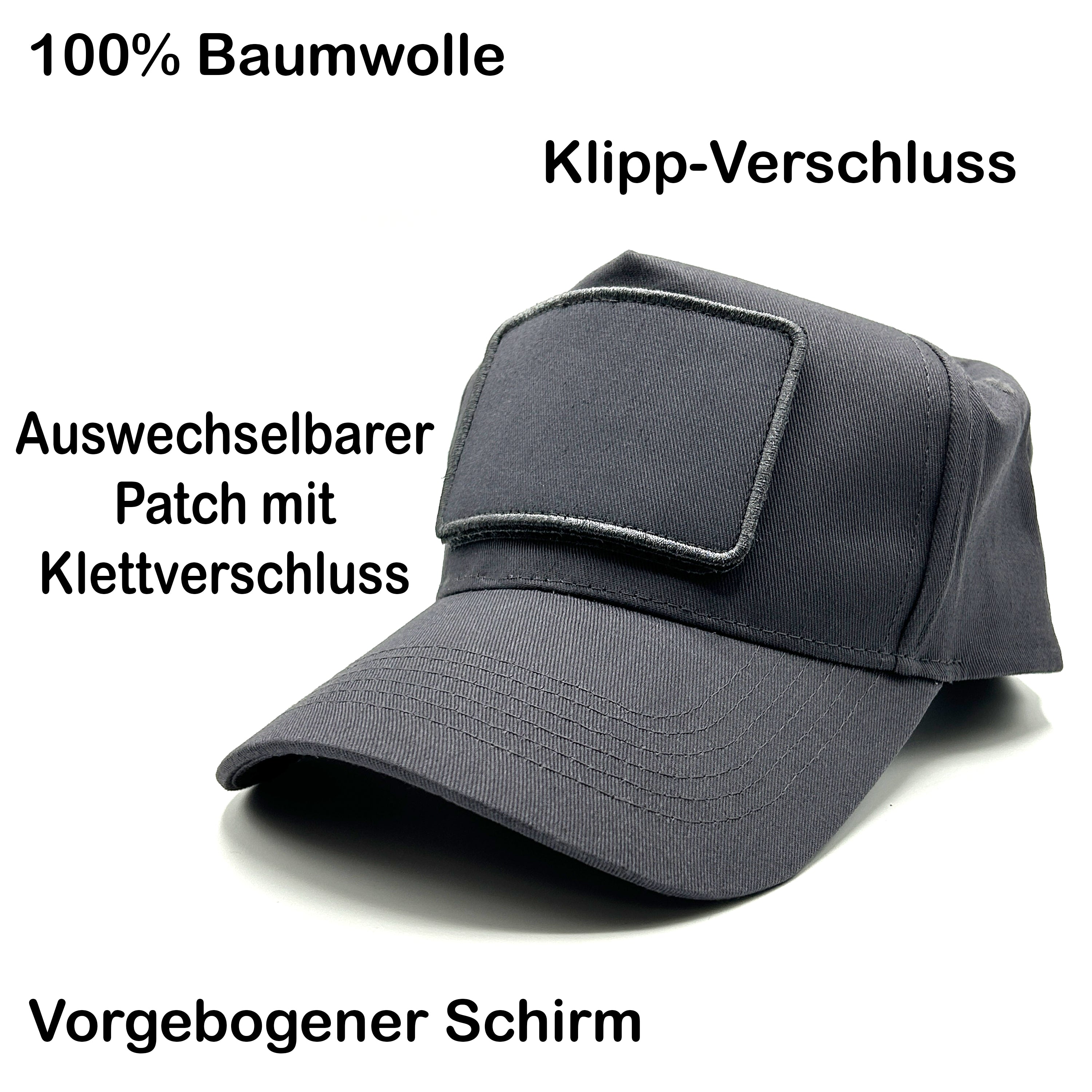 Baseball Cap mit Patch - KATASTROPHE - Farbwahl | Unisex | OneSize durch verstellbaren Klipp-Verschluss