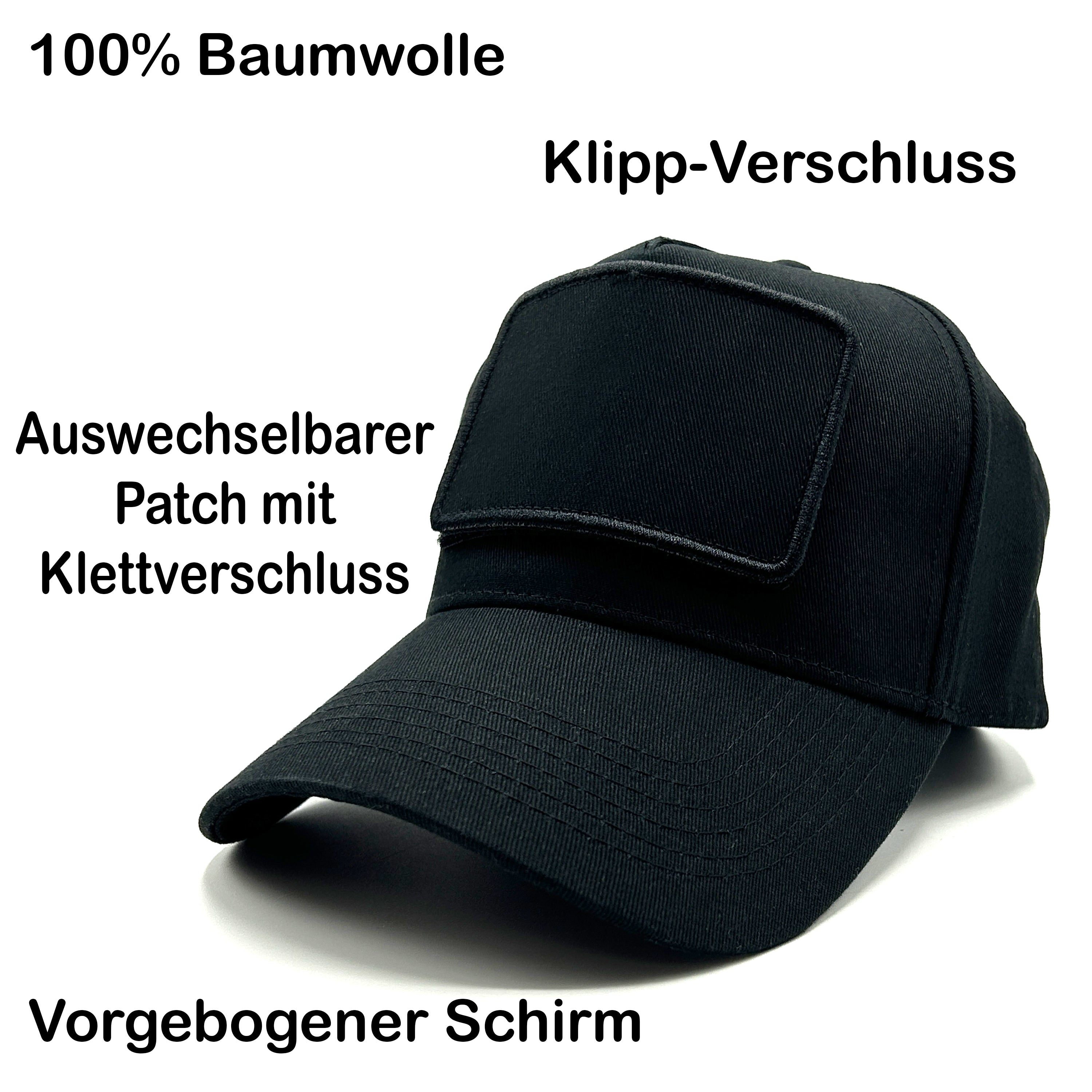 Baseball Cap mit Patch - Team Glühwein - Farbwahl | Unisex | OneSize durch verstellbaren Klipp-Verschluss