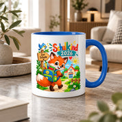 Schulkind 2026 Tasse Fuchs Einschulung Geschenk 330 ml Keramiktasse Schulanfang 1. Schultag Schultüte Mädchen Jungen