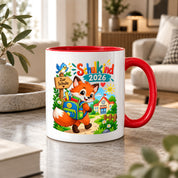 Schulkind 2026 Tasse Fuchs Einschulung Geschenk 330 ml Keramiktasse Schulanfang 1. Schultag Schultüte Mädchen Jungen