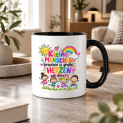 Tasse Erzieherin Geschenk Kleine Menschen große Herzen Kita Kindergarten Dankeschön Pädagogin Geburtstag Weihnachten 330 ml Kindergärtnerin