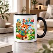 Schulkind 2026 Tasse Fuchs Einschulung Geschenk 330 ml Keramiktasse Schulanfang 1. Schultag Schultüte Mädchen Jungen