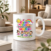 Tasse Erzieherin Geschenk Kleine Menschen große Herzen Kita Kindergarten Dankeschön Pädagogin Geburtstag Weihnachten 330 ml Kindergärtnerin