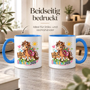 Schulkind 2026 Tasse Pferd Einschulung Geschenk 330 ml Keramiktasse für Mädchen Jungen Schulanfang 1. Schultag