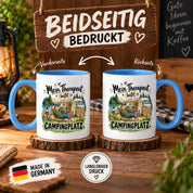 Camping Tasse Mein Therapeut heißt Campingplatz 330 ml Geschenk Camper Wohnmobil Campingfan Geburtstag Weihnachten