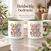 Tasse Erzieherin Geschenk Kleine Menschen große Herzen Kita Kindergarten Dankeschön Pädagogin Geburtstag Weihnachten 330 ml Kindergärtnerin
