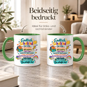 Tasse Schulkind Einschulung Geschenk Mutmacher Schule Schulanfang Kaffeetasse für Mädchen Jungen Geburtstag Schulstart 330 ml