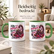 Herzbotschaft Skorpion Tasse – Ich bin nicht nachtragend, ich vergesse nur nichts – Lustige Sternzeichen Tasse mit Skorpion Motiv – Geschenk für Frauen, Freundin und Skorpion Geborene – 330 ml