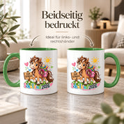 Schulkind 2026 Tasse Pferd Einschulung Geschenk 330 ml Keramiktasse für Mädchen Jungen Schulanfang 1. Schultag