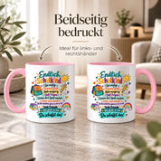 Tasse Schulkind Einschulung Geschenk Mutmacher Schule Schulanfang Kaffeetasse für Mädchen Jungen Geburtstag Schulstart 330 ml