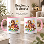 Schulkind 2026 Tasse Pferd Einschulung Geschenk 330 ml Keramiktasse für Mädchen Jungen Schulanfang 1. Schultag