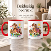 Schulkind 2026 Tasse Pferd Einschulung Geschenk 330 ml Keramiktasse für Mädchen Jungen Schulanfang 1. Schultag