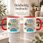 Tasse Schulkind Einschulung Geschenk Mutmacher Schule Schulanfang Kaffeetasse für Mädchen Jungen Geburtstag Schulstart 330 ml