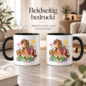 Schulkind 2026 Tasse Pferd Einschulung Geschenk 330 ml Keramiktasse für Mädchen Jungen Schulanfang 1. Schultag