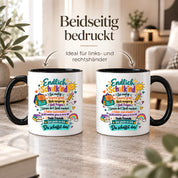 Tasse Schulkind Einschulung Geschenk Mutmacher Schule Schulanfang Kaffeetasse für Mädchen Jungen Geburtstag Schulstart 330 ml