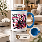 Herzbotschaft Skorpion Tasse – Ich bin nicht nachtragend, ich vergesse nur nichts – Lustige Sternzeichen Tasse mit Skorpion Motiv – Geschenk für Frauen, Freundin und Skorpion Geborene – 330 ml