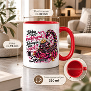 Herzbotschaft Skorpion Tasse – Ich bin nicht nachtragend, ich vergesse nur nichts – Lustige Sternzeichen Tasse mit Skorpion Motiv – Geschenk für Frauen, Freundin und Skorpion Geborene – 330 ml