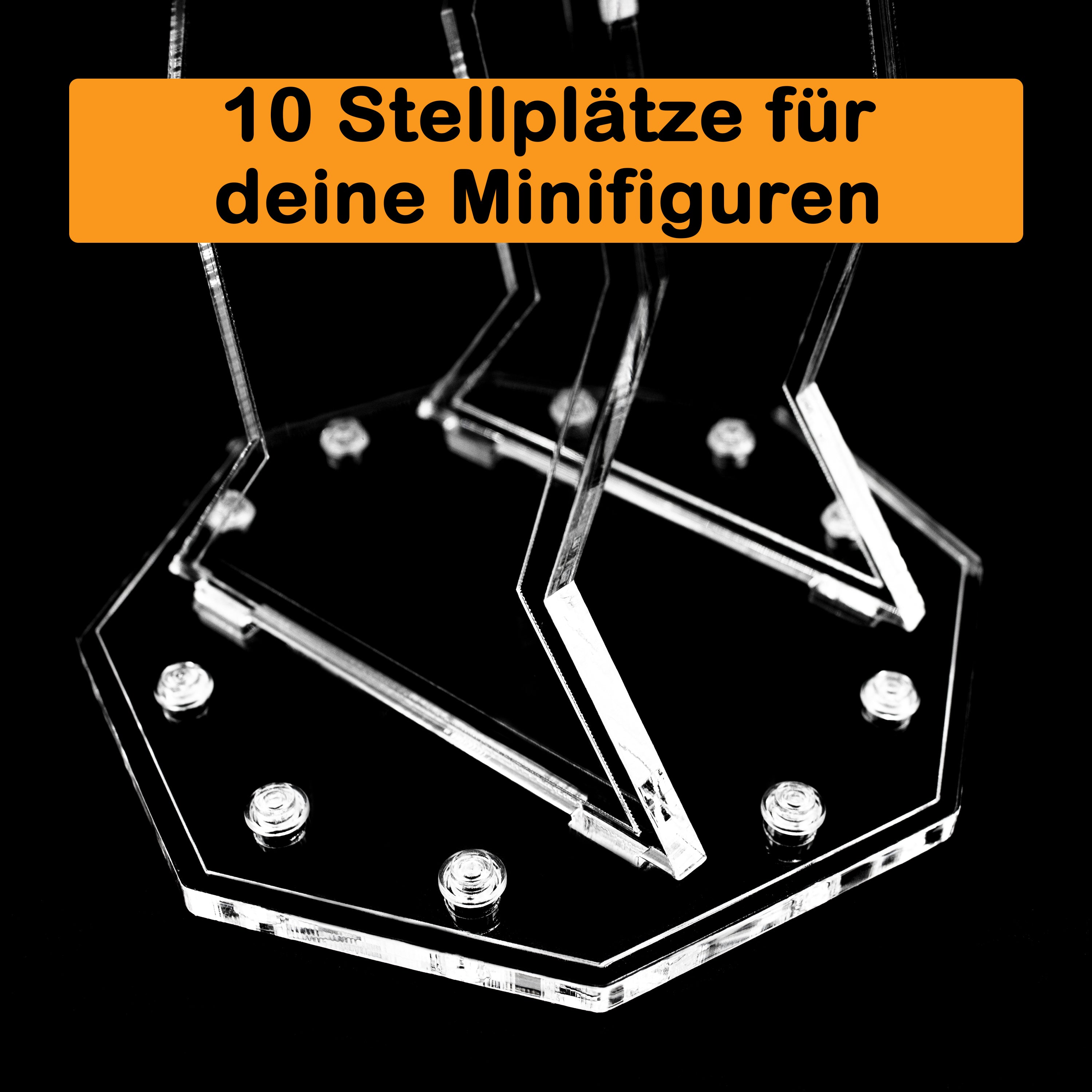 Acryl Display Stand kompatibel zu LEGO 75101 First Order Special Forces TIE Fighter