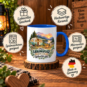 Tasse Wohnwagen Camping Geschenk Lieblingsplatz Camper Kaffeetasse Campingfreunde Wohnmobil Urlaub Geburtstag Weihnachten 330 ml