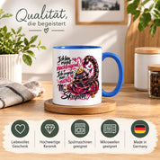 Herzbotschaft Skorpion Tasse – Ich bin nicht nachtragend, ich vergesse nur nichts – Lustige Sternzeichen Tasse mit Skorpion Motiv – Geschenk für Frauen, Freundin und Skorpion Geborene – 330 ml