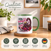 Herzbotschaft Skorpion Tasse – Ich bin nicht nachtragend, ich vergesse nur nichts – Lustige Sternzeichen Tasse mit Skorpion Motiv – Geschenk für Frauen, Freundin und Skorpion Geborene – 330 ml