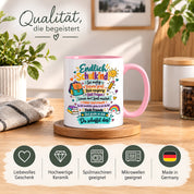 Tasse Schulkind Einschulung Geschenk Mutmacher Schule Schulanfang Kaffeetasse für Mädchen Jungen Geburtstag Schulstart 330 ml