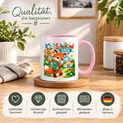 Schulkind 2026 Tasse Fuchs Einschulung Geschenk 330 ml Keramiktasse Schulanfang 1. Schultag Schultüte Mädchen Jungen