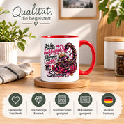 Herzbotschaft Skorpion Tasse – Ich bin nicht nachtragend, ich vergesse nur nichts – Lustige Sternzeichen Tasse mit Skorpion Motiv – Geschenk für Frauen, Freundin und Skorpion Geborene – 330 ml