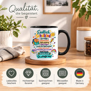Tasse Schulkind Einschulung Geschenk Mutmacher Schule Schulanfang Kaffeetasse für Mädchen Jungen Geburtstag Schulstart 330 ml