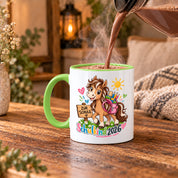 Schulkind 2026 Tasse Pferd Einschulung Geschenk 330 ml Keramiktasse für Mädchen Jungen Schulanfang 1. Schultag