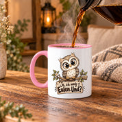 Tasse Eulenfan lustiger Spruch Ja ich mag Eulen Geschenk für Eulenliebhaber Freundin Kollegin Geburtstag Weihnachten 330 ml