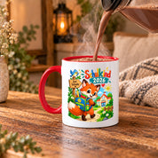 Schulkind 2026 Tasse Fuchs Einschulung Geschenk 330 ml Keramiktasse Schulanfang 1. Schultag Schultüte Mädchen Jungen