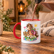 Schulkind 2026 Tasse Pferd Einschulung Geschenk 330 ml Keramiktasse für Mädchen Jungen Schulanfang 1. Schultag