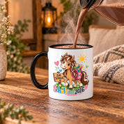 Schulkind 2026 Tasse Pferd Einschulung Geschenk 330 ml Keramiktasse für Mädchen Jungen Schulanfang 1. Schultag