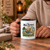Camping Tasse Mein Therapeut heißt Campingplatz 330 ml Geschenk Camper Wohnmobil Campingfan Geburtstag Weihnachten