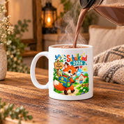 Schulkind 2026 Tasse Fuchs Einschulung Geschenk 330 ml Keramiktasse Schulanfang 1. Schultag Schultüte Mädchen Jungen