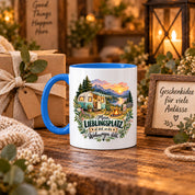 Tasse Wohnwagen Camping Geschenk Lieblingsplatz Camper Kaffeetasse Campingfreunde Wohnmobil Urlaub Geburtstag Weihnachten 330 ml