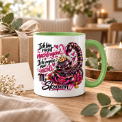 Herzbotschaft Skorpion Tasse – Ich bin nicht nachtragend, ich vergesse nur nichts – Lustige Sternzeichen Tasse mit Skorpion Motiv – Geschenk für Frauen, Freundin und Skorpion Geborene – 330 ml