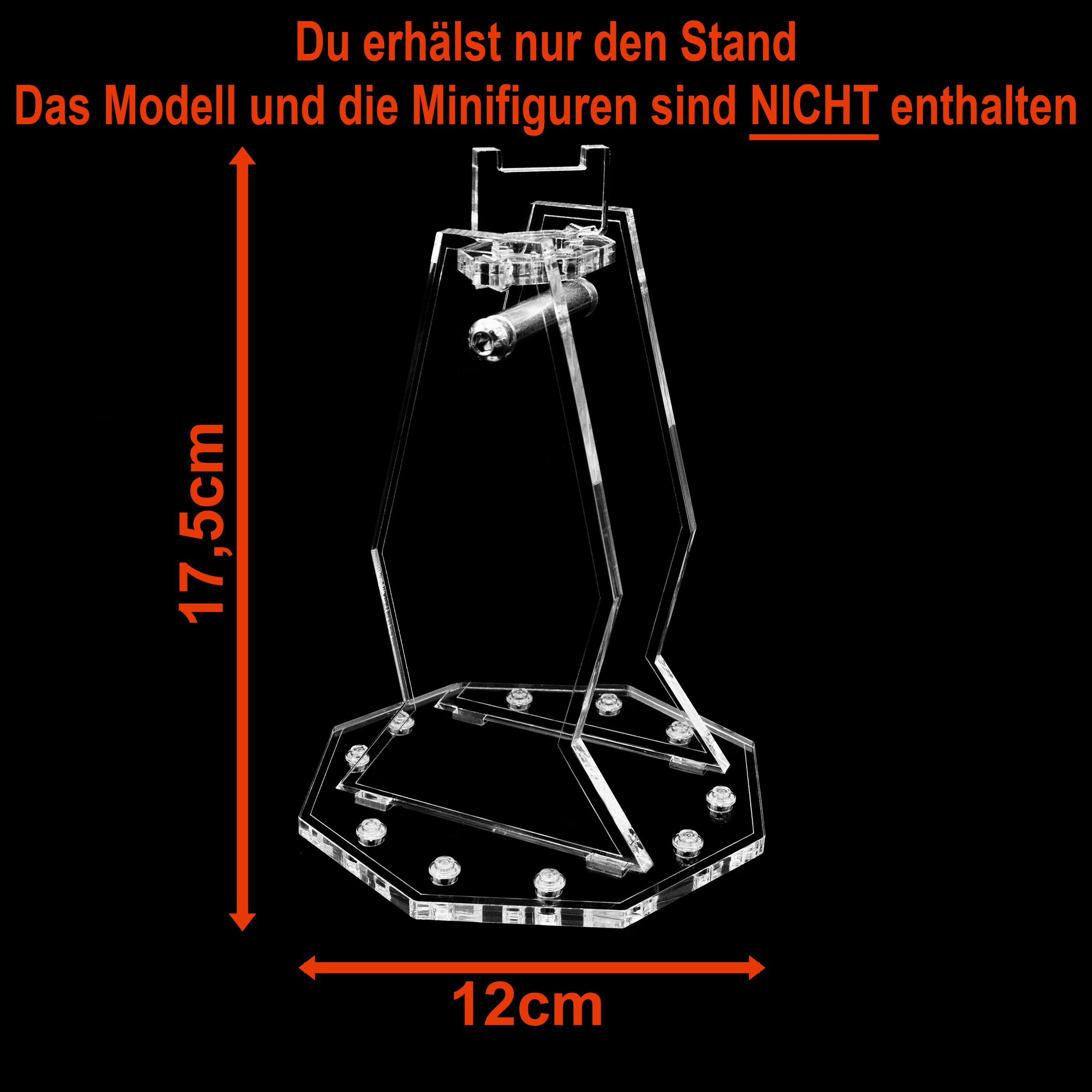 Acryl Display Stand kompatibel zu LEGO 75256 Kylo Ren´s Shuttle