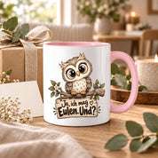 Tasse Eulenfan lustiger Spruch Ja ich mag Eulen Geschenk für Eulenliebhaber Freundin Kollegin Geburtstag Weihnachten 330 ml