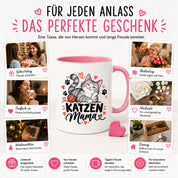 Katzen Mama Tasse Geschenk 330 ml Keramiktasse für Katzenliebhaber Katzenfreundin Geburtstag Weihnachten