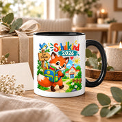 Schulkind 2026 Tasse Fuchs Einschulung Geschenk 330 ml Keramiktasse Schulanfang 1. Schultag Schultüte Mädchen Jungen