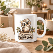 Tasse Eulenfan lustiger Spruch Ja ich mag Eulen Geschenk für Eulenliebhaber Freundin Kollegin Geburtstag Weihnachten 330 ml