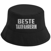 Bucket Hat mit Motiv | Beste Taxifahrerin | Mallorca Hut für Feiern und Partys Sommerhut