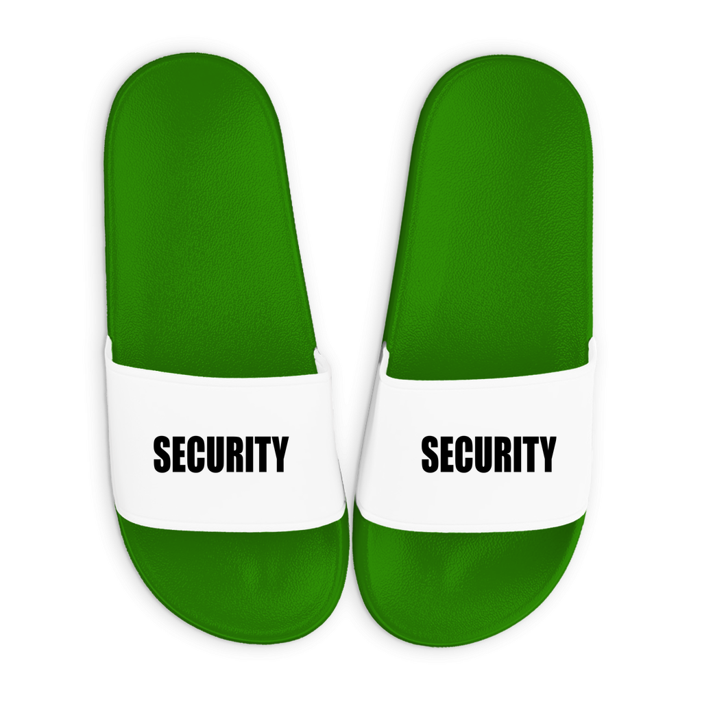 Badelatschen mit Motiv | Security | lustige Badesandalen in vielen Größen und Farben