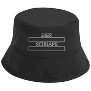 Bucket Hat mit Motiv | Bier & Schnaps Strichliste | Mallorca Hut für Feiern und Partys Sommerhut