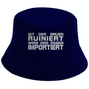 Bucket Hat mit Motiv | Ist der Bauer ruiniert... | Mallorca Hut für Feiern und Partys Sommerhut