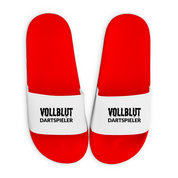 Badelatschen mit Motiv | Vollblut Dartspieler | lustige Badesandalen in vielen Größen und Farben