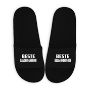 Badelatschen mit Motiv | Beste Baggerfahrerin | lustige Badesandalen in vielen Größen und Farben