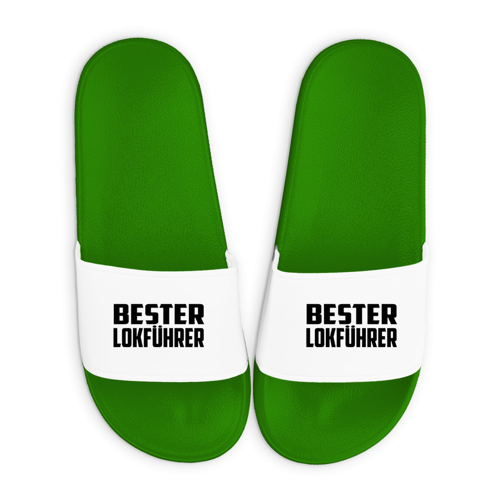 Badelatschen mit Motiv | Bester Lokführer | lustige Badesandalen in vielen Größen und Farben
